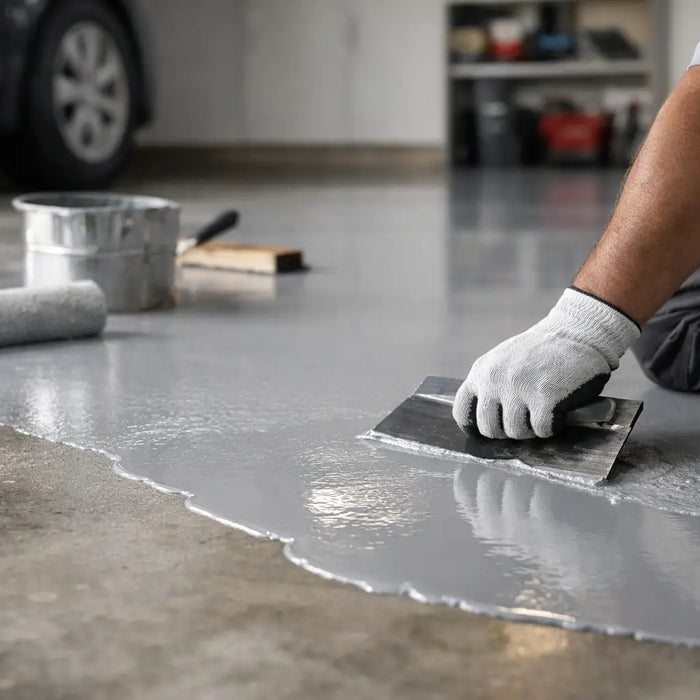 Garagenboden mit Epoxidharz richtig beschichten