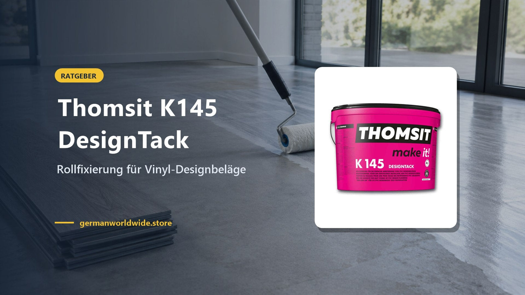 Thomsit K145 DesignTack – Rollfixierung für Vinyl-Designbeläge