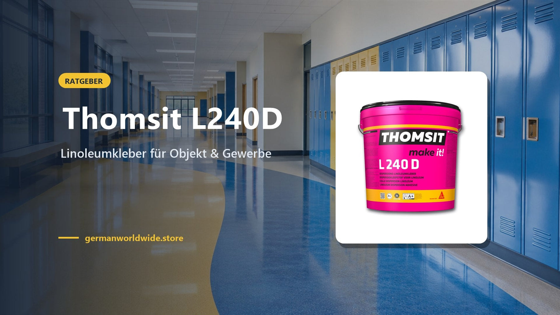 Thomsit L240D – Linoleumkleber für Objekt & Gewerbe