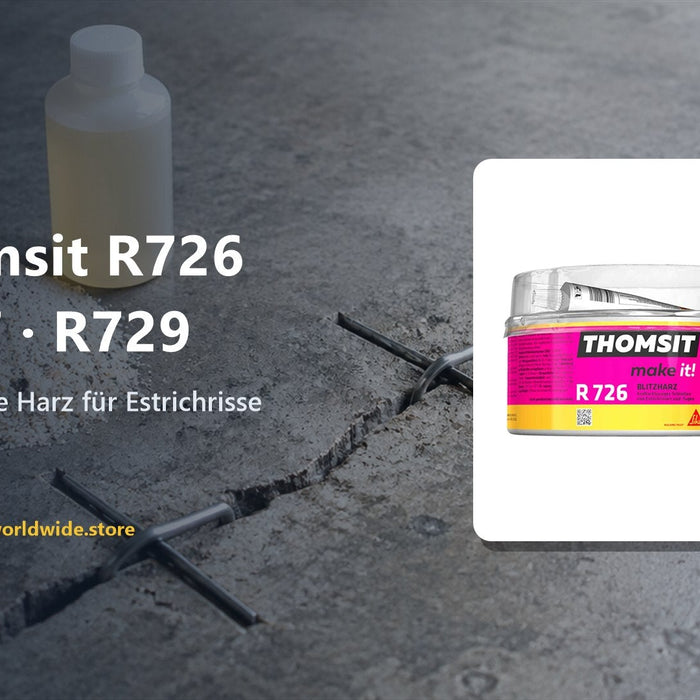 Thomsit R726, R727 & R729 – Das richtige Harz für Estrichrisse