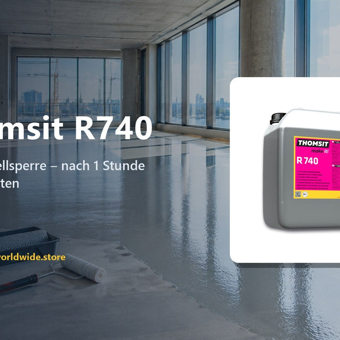 Thomsit R740 – PUR-Schnellsperre – nach 1 Stunde weiterarbeiten