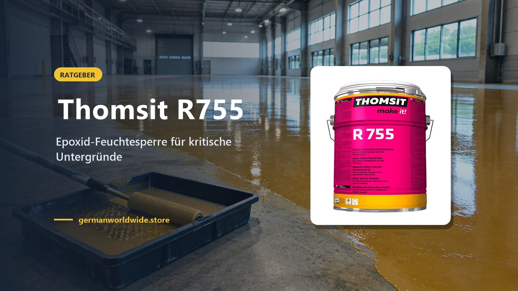 Thomsit R755 – Epoxid-Feuchtesperre für kritische Untergründe