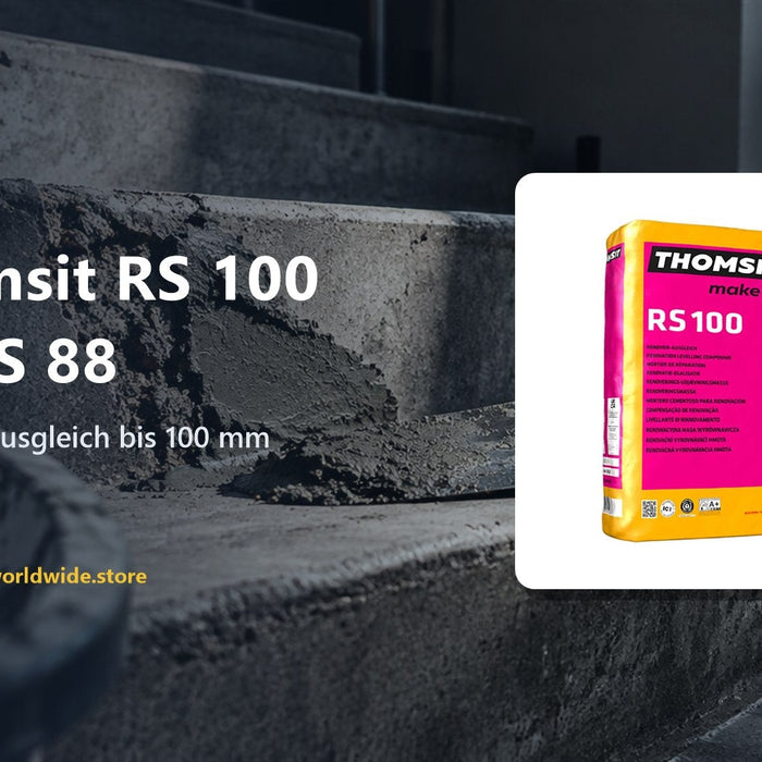 Thomsit RS 100 vs. RS 88 – Renovier-Ausgleich bis 100 mm