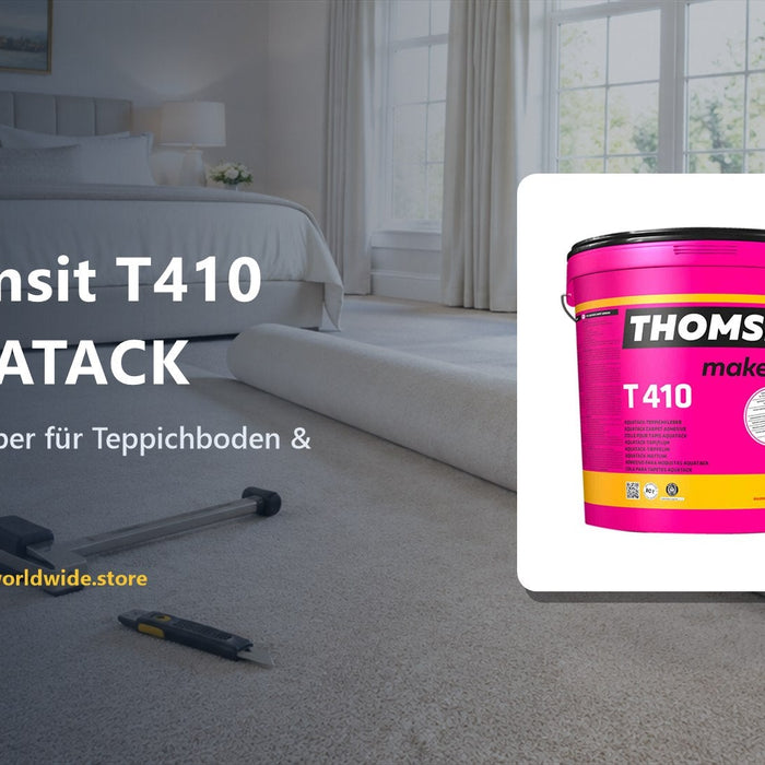Thomsit T410 AQUATACK – Teppichkleber für Teppichboden & Nadelvlies