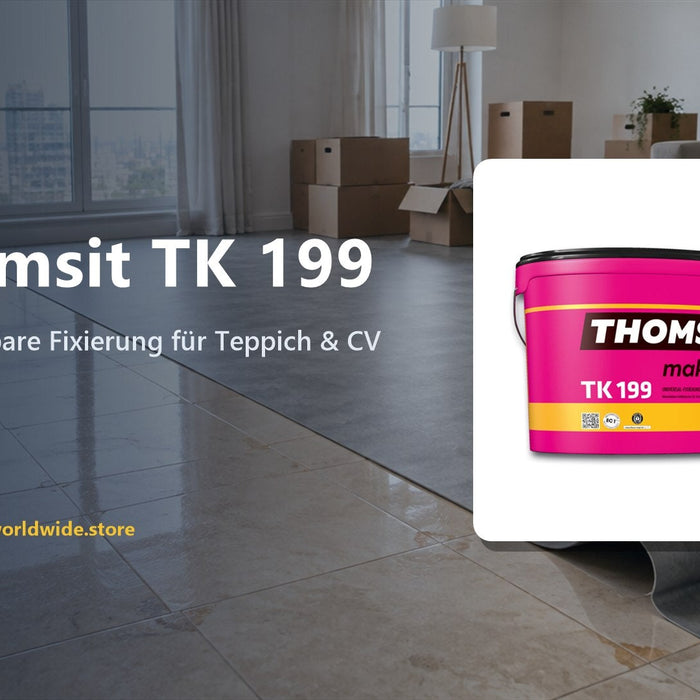 Thomsit TK 199 – Wasserlösbare Fixierung für Teppich & CV