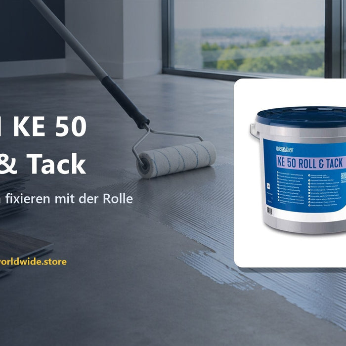 UZIN KE 50 Roll & Tack – Vinylboden fixieren mit der Rolle