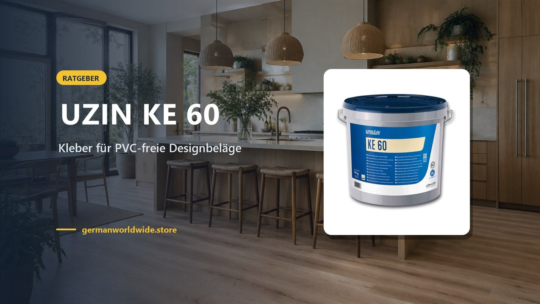 UZIN KE 60 – Kleber für PVC-freie Designbeläge