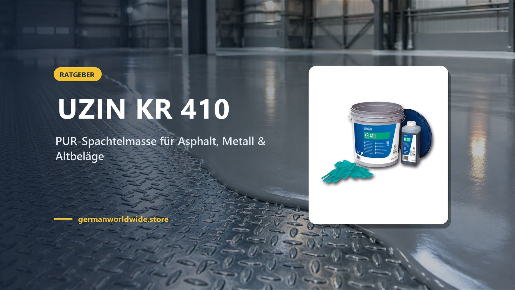 UZIN KR 410 – PUR-Spachtelmasse für Asphalt, Metall & Altbeläge