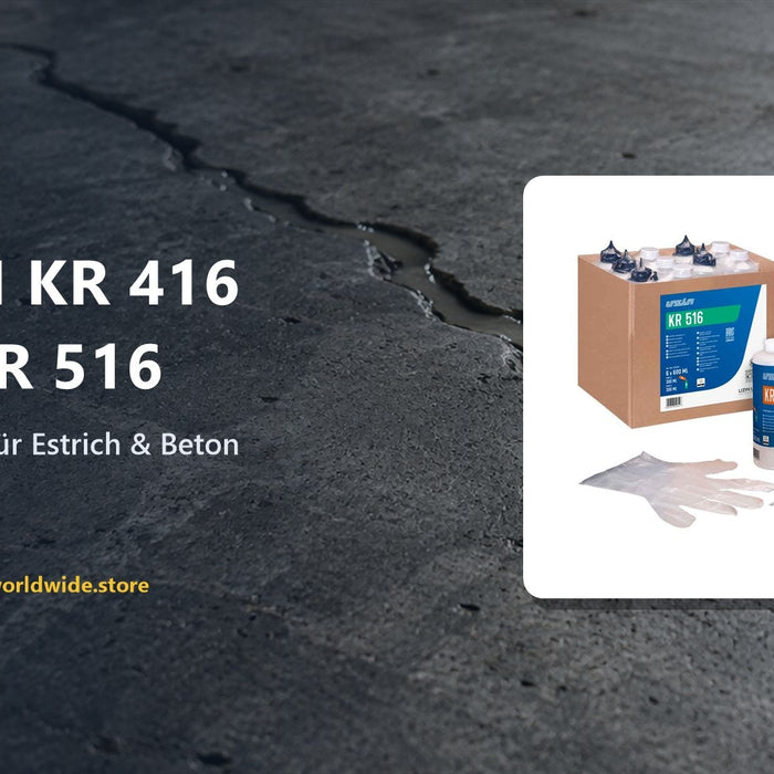 UZIN KR 416 vs. KR 516 – Rissharze für Estrich & Beton
