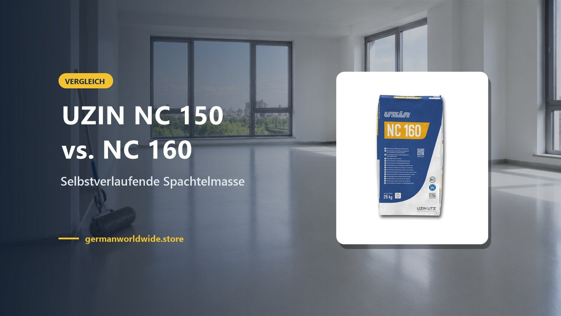 UZIN NC 150 vs. NC 160 – Selbstverlaufende Spachtelmasse