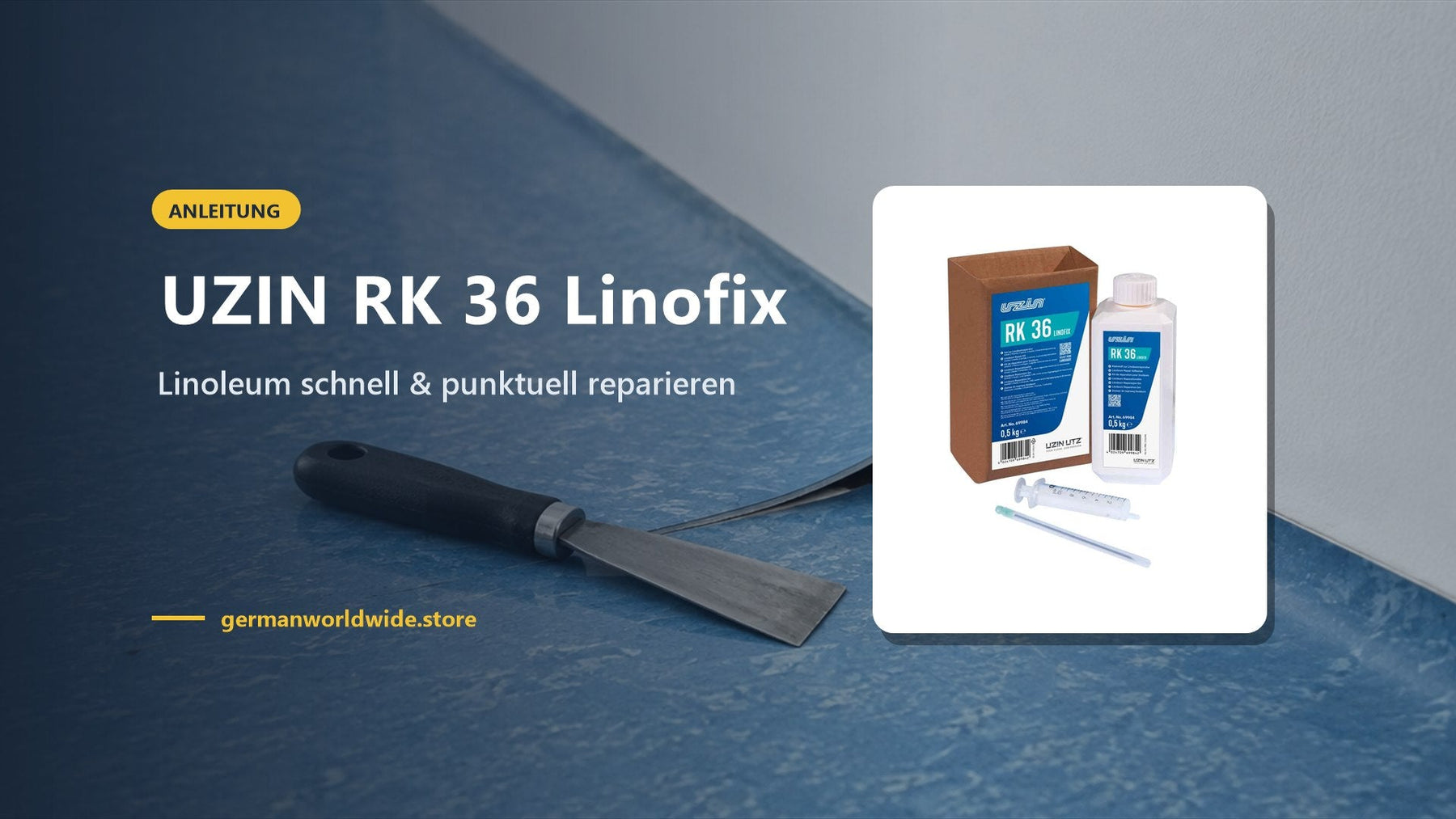 UZIN RK 36 Linofix – Linoleum schnell & punktuell reparieren