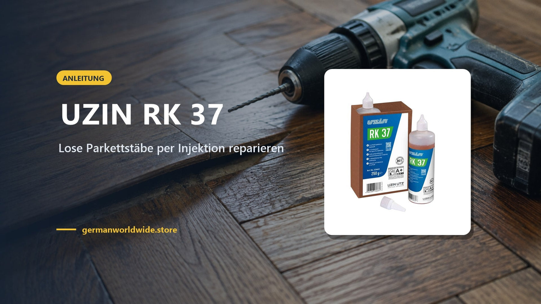 UZIN RK 37 – Lose Parkettstäbe per Injektion reparieren