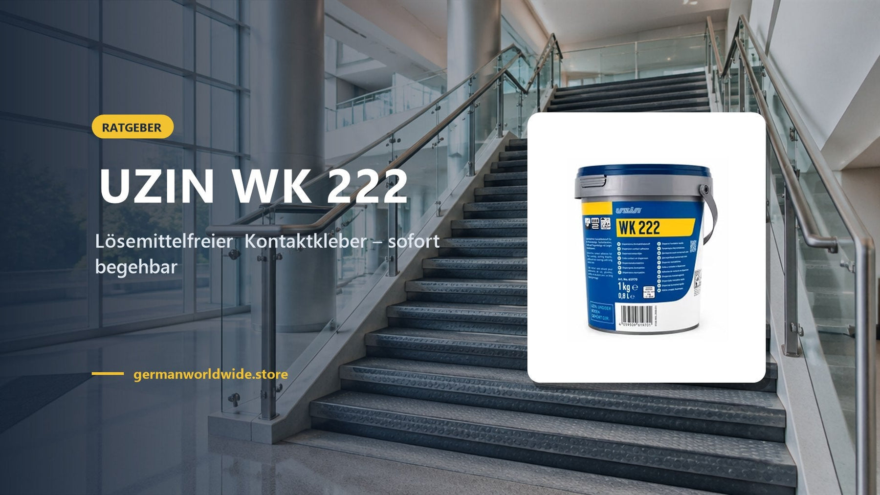 UZIN WK 222 – Lösemittelfreier Kontaktkleber – sofort begehbar