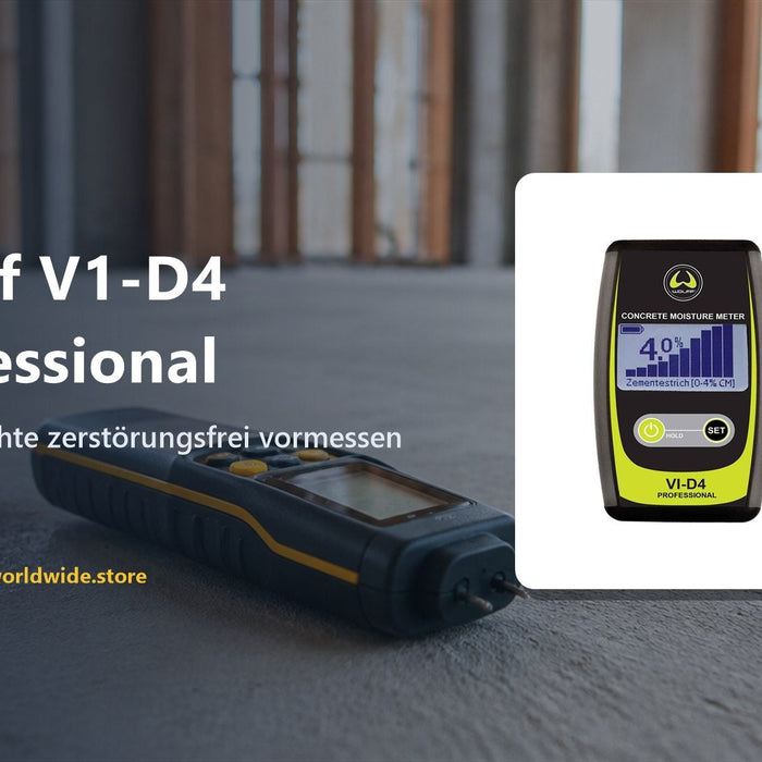 Wolff V1-D4 Professional – Estrichfeuchte zerstörungsfrei vormessen