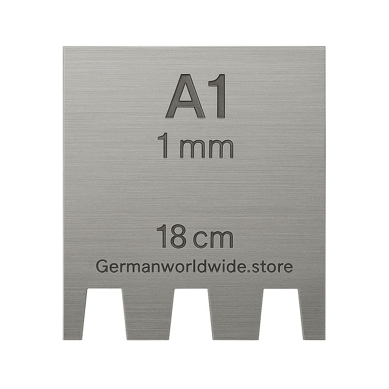 Zahnschiene 21 & 28 cm für Mutterspachtel – TKB Zahnungen A–S
