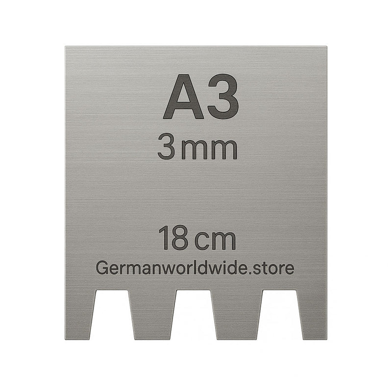 Zahnschiene 21 & 28 cm für Mutterspachtel – TKB Zahnungen A–S
