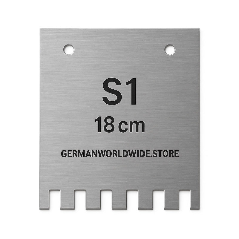 Zahnschiene 21 & 28 cm für Mutterspachtel – TKB Zahnungen A–S