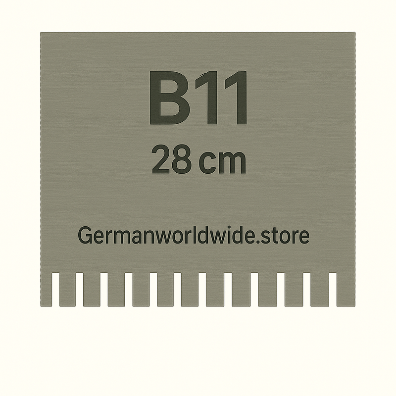 Zahnschiene 21 & 28 cm für Mutterspachtel – TKB Zahnungen A–S