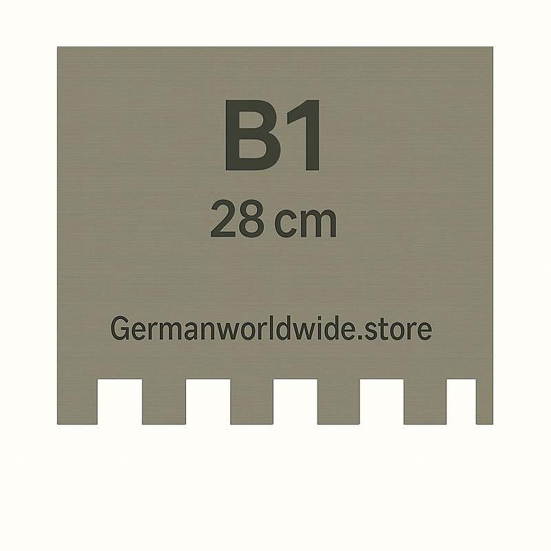 Zahnschiene 21 & 28 cm für Mutterspachtel – TKB Zahnungen A–S