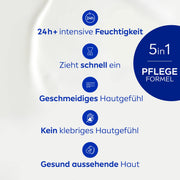NIVEA In-Dusch Body Milk (400 Ml), Körpercreme Mit Mandel-Öl Und Wasseraktivierter 5In1 Pflege Formel, Feuchtigkeitsspendende Body Lotion Für Die Dusche