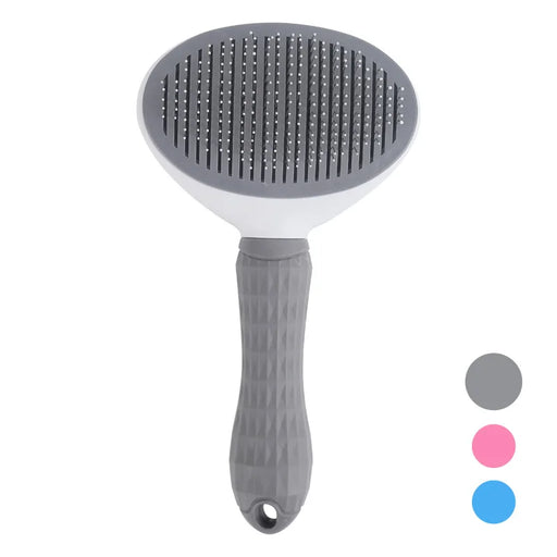 Self-Cleaning Pet Hair Removal Comb for Cats and Dogs - Slicker Brush for Pet Grooming and Care Accessories