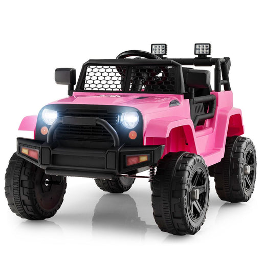 12V Battery-Powered Electric Ride-On Toy for Children with Remote Control - Pink