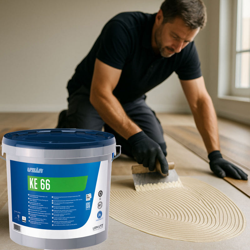 Uzin KE 66 Fußboden Dispersionskleber für PVC, CV, Vinyl & Textilbeläge