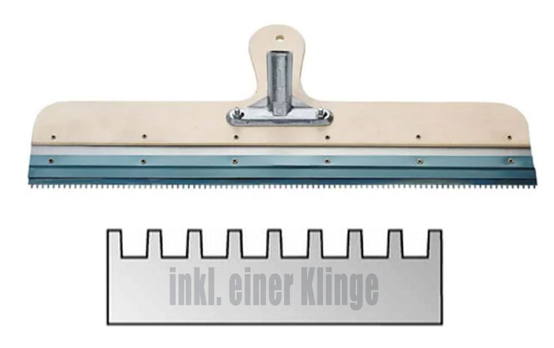 Rakel 56cm rostfrei mit Stielhalter zum Aufbringen von Ausgleichsmasse